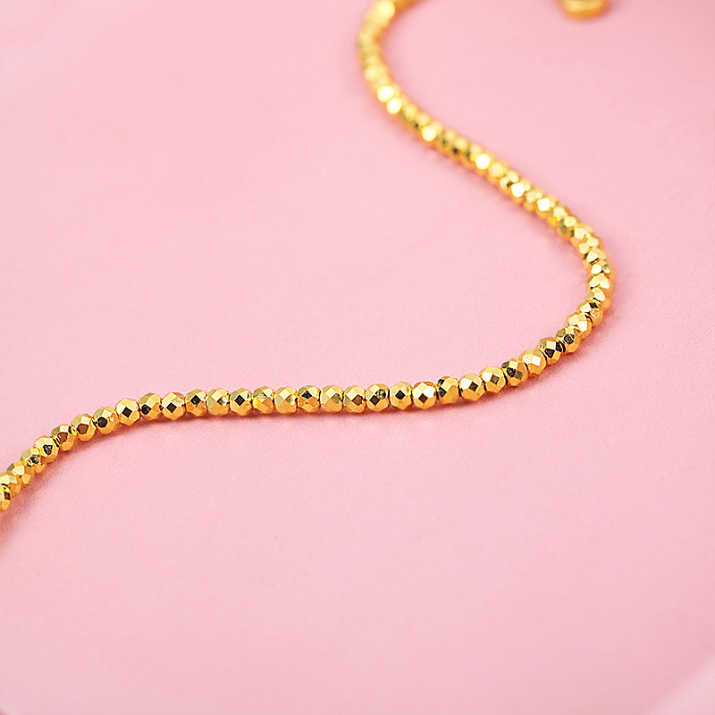 新金黄金手镯/手链/脚链蹦迪珠链报价_参数_图片_视频_怎么样_问答