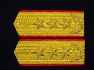 中国陆军上将肩章图案组成是什么