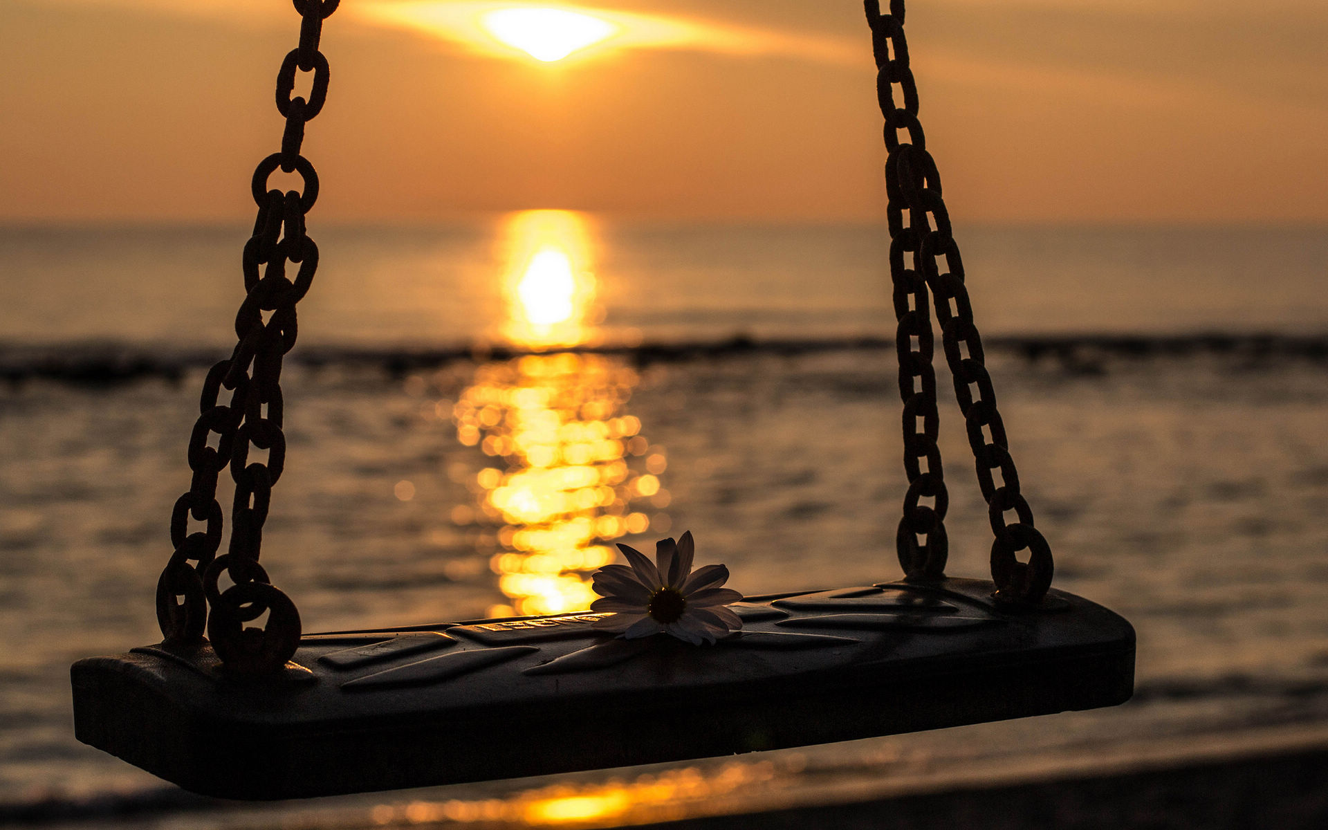 唯美意境秋千图片高清电脑桌面壁纸第一辑