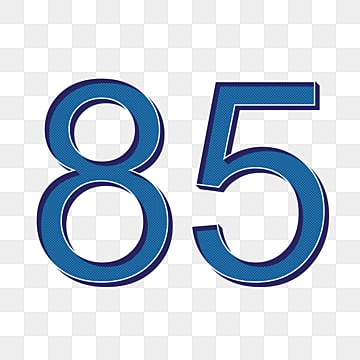 抽象矢量3d渲染数字85透明背景可编辑, 八十五, 数, 数字 png图片素材