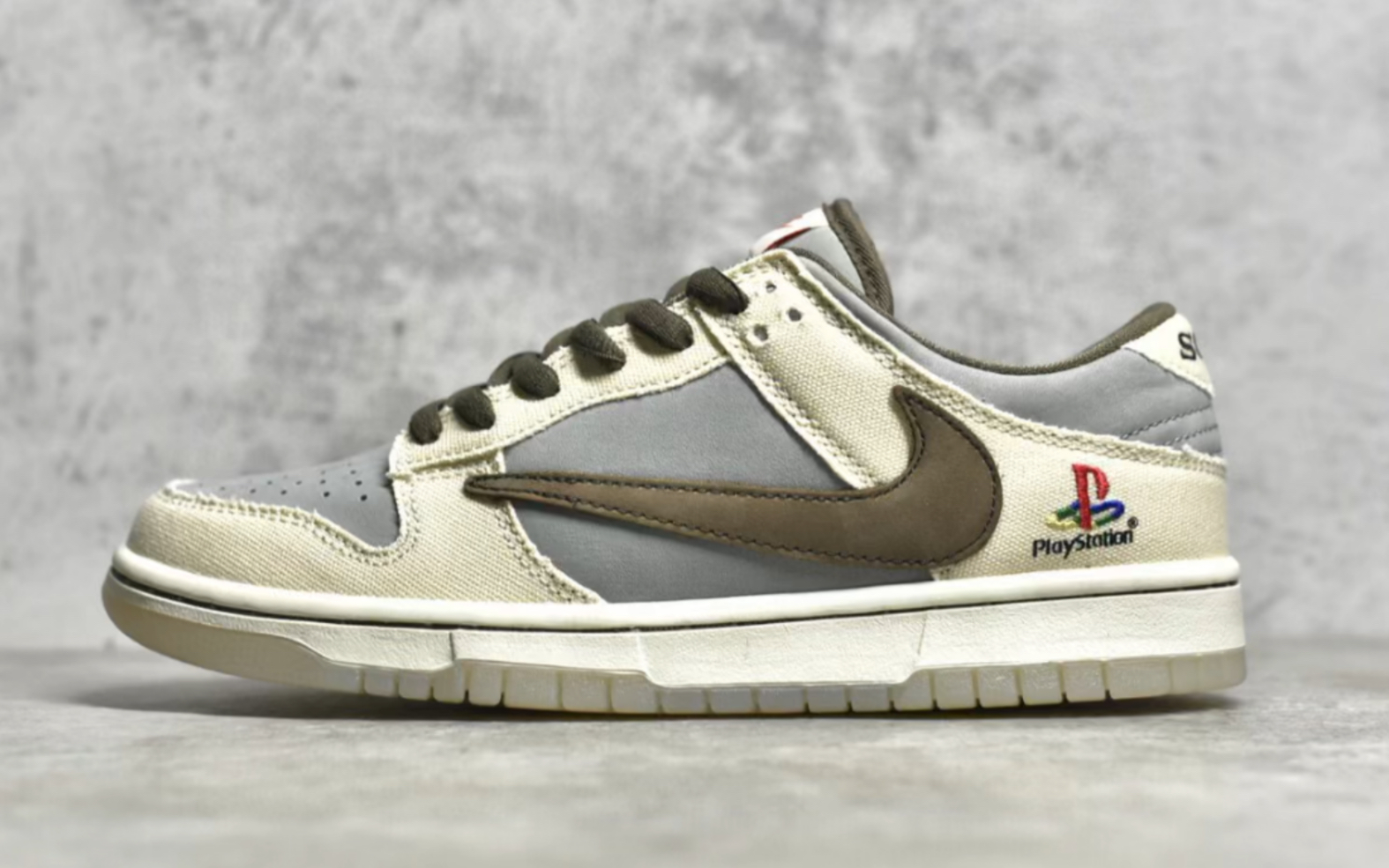 nike dunk low x travis scott x playstation 耐克三方联名倒钩低帮