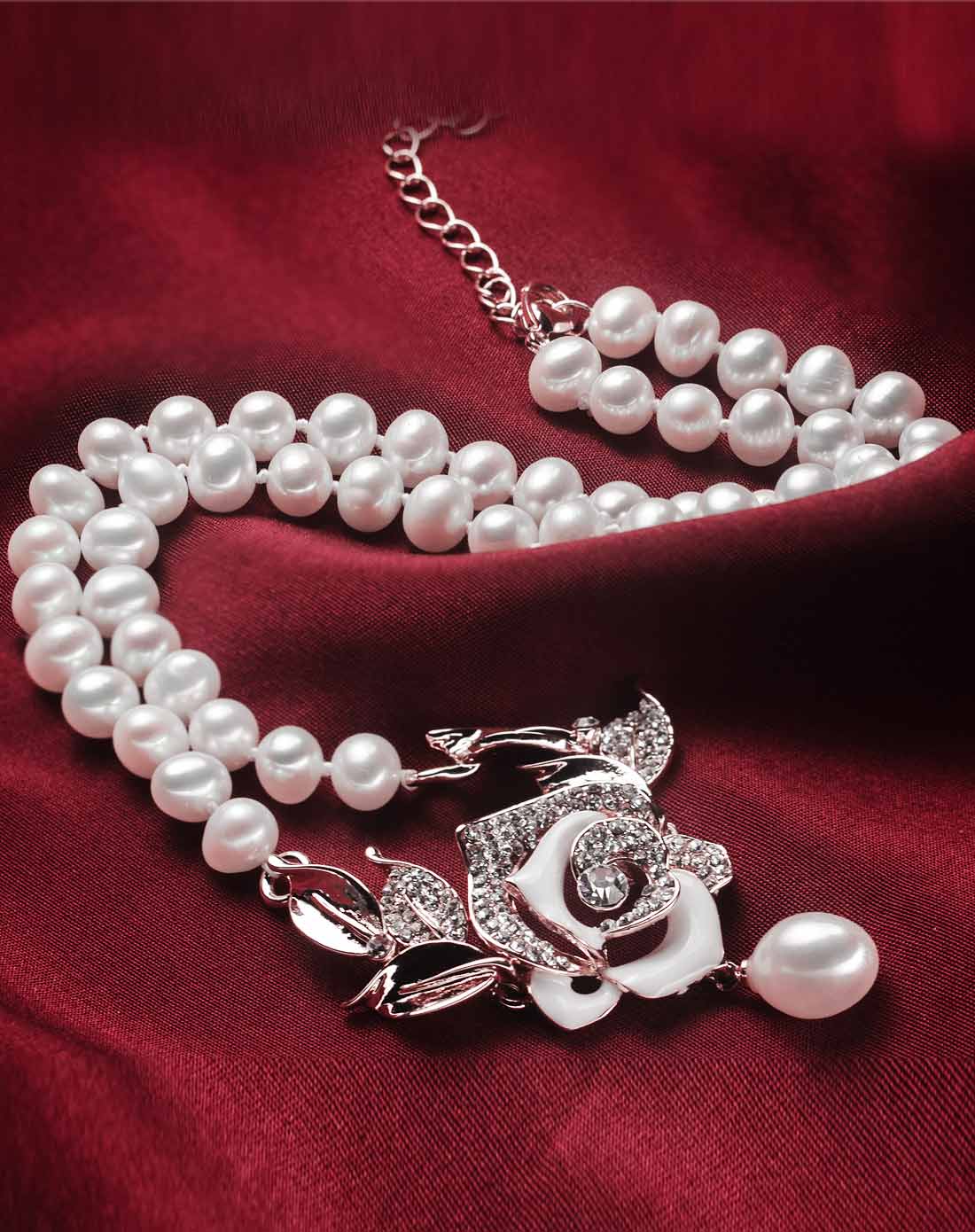 金玫瑰之恋高档珍珠项链