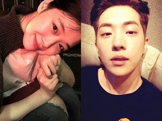 雪莉搭档南柱赫拍写真 羞涩头靠头演情侣