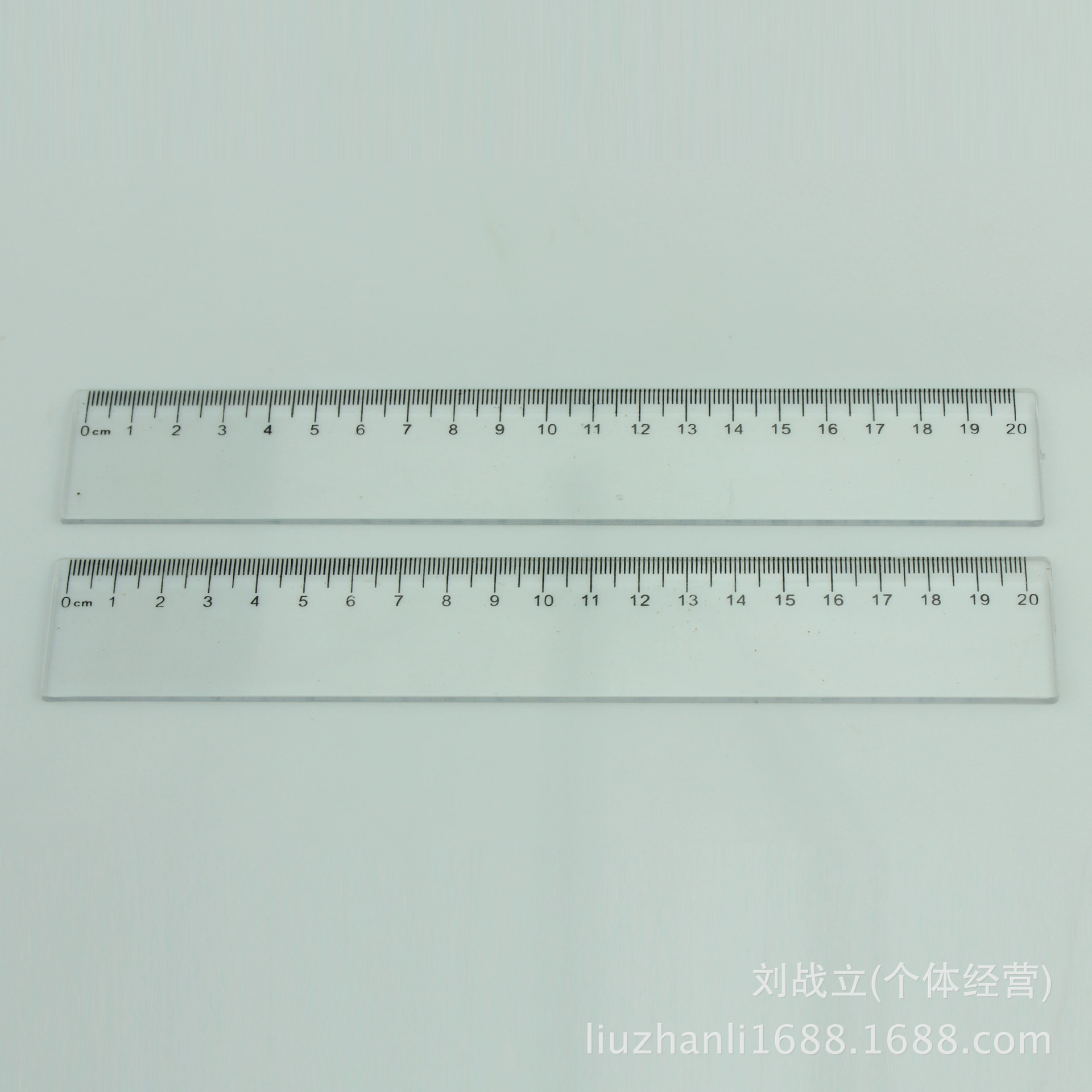 厂家批发 20厘米透明直尺 20cm尺子 学生用尺