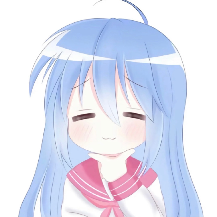 蓝色系动漫女生头像·不管多丧多难过,都要时刻抬头仰望天空#二次元