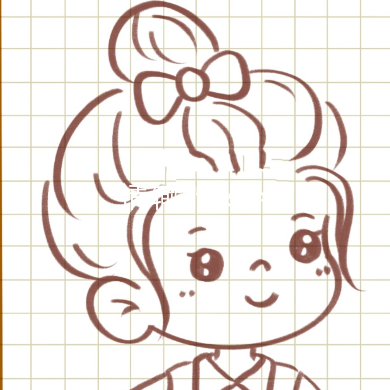 简笔画|可爱简单女孩头像卡通人物手帐过程 零基础绘画|简笔画教程