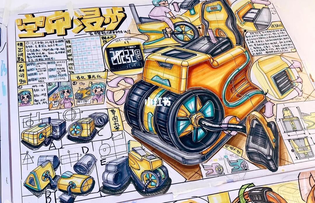 智能主题系列产品手绘快题设计