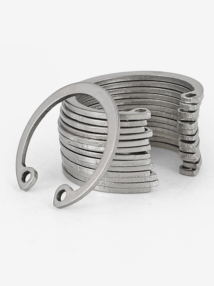 304不锈钢孔用弹性挡圈轴承a型孔用卡簧c型卡环c形内孔国标m5m6m8