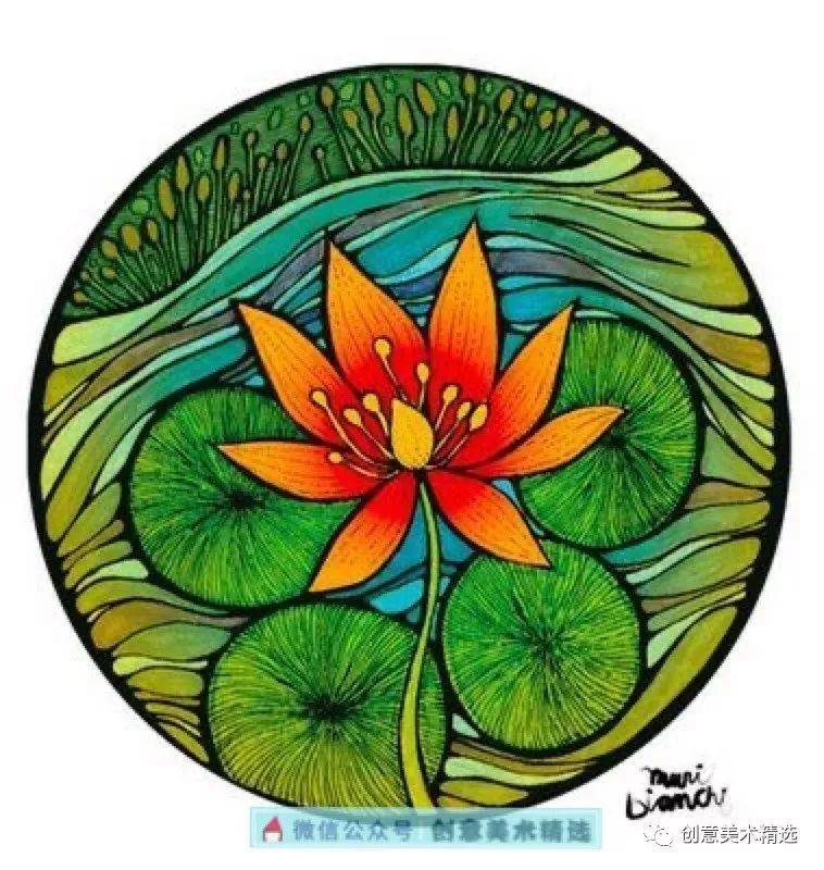 方正之外别有洞天21张圆形构图创意插画作品