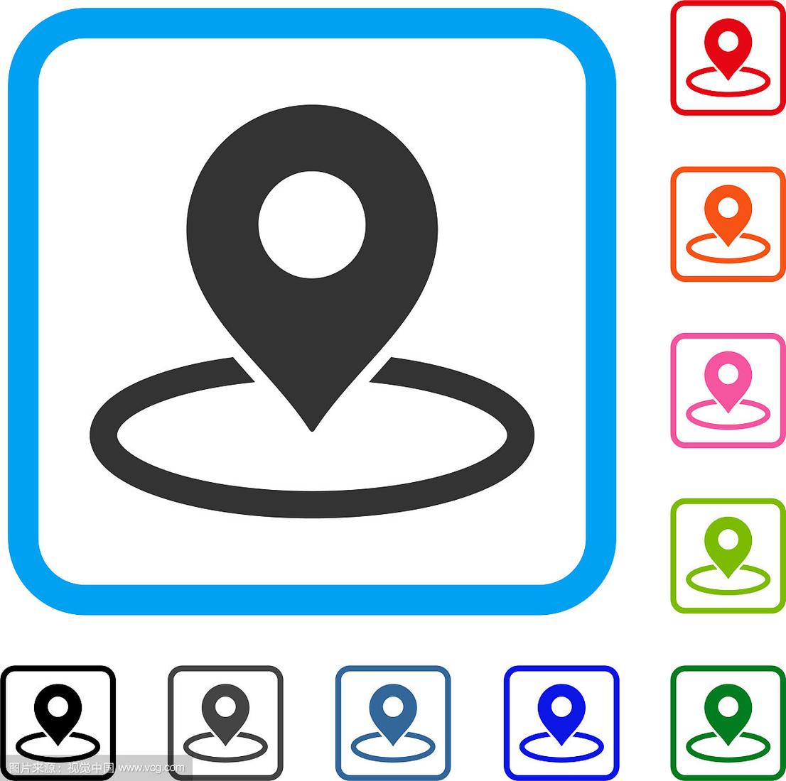 地图标记位置框图标