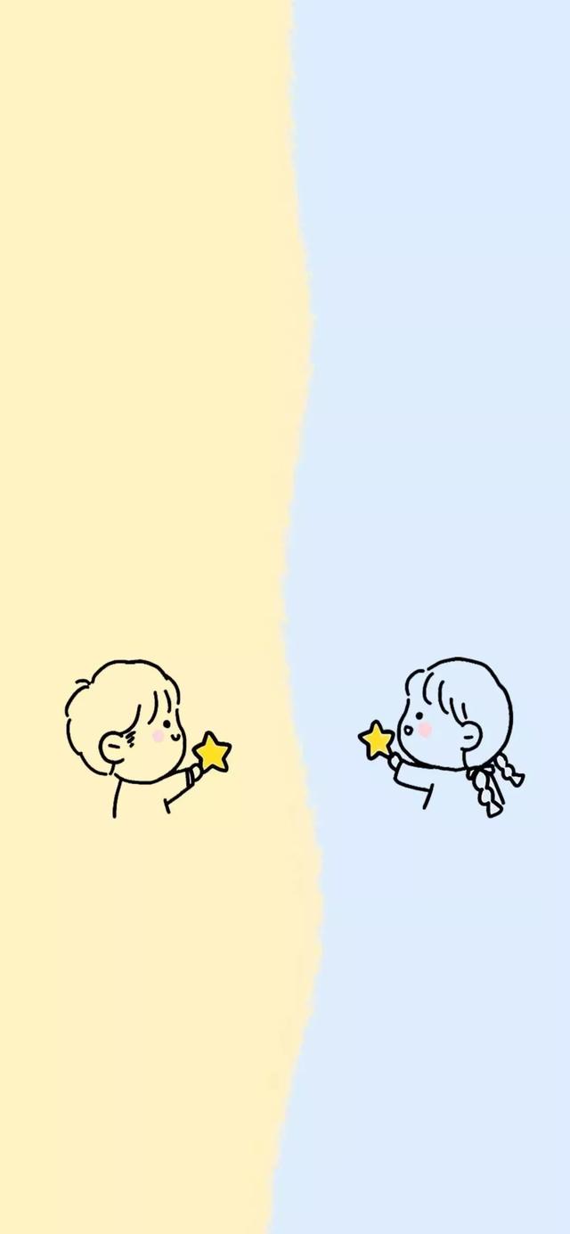 情侣微信背景图,情侣聊天背景图片动漫,聊天背景图情侣专用一人一半