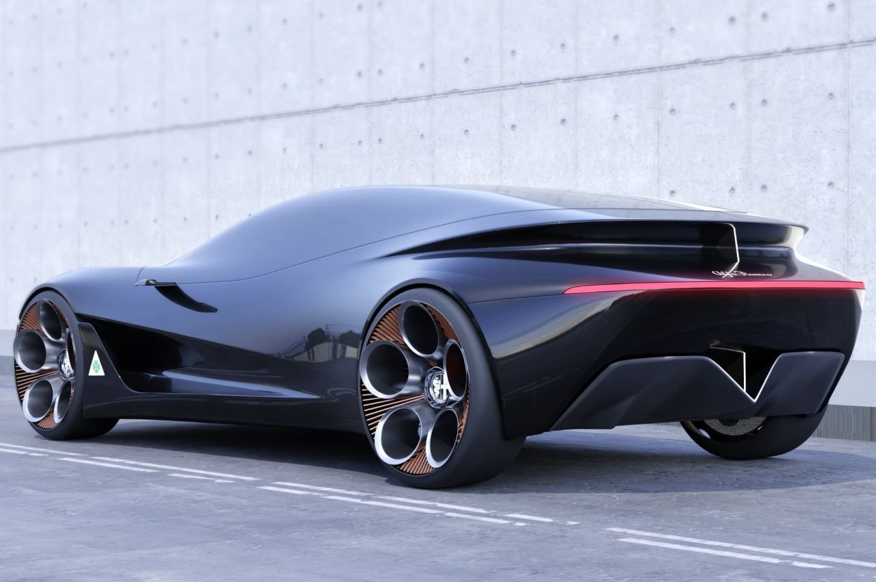 阿尔法罗密欧,超级跑车,时尚未来,科幻设计