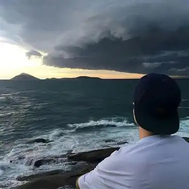 好看的男生看风景背影高清男头 有意境的伤感孤独成熟男生头像