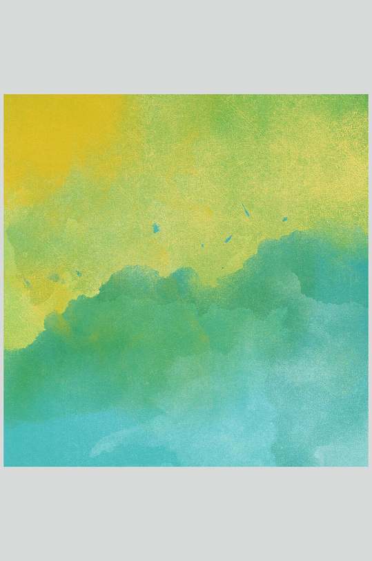 蓝黄渐变水彩背景图片