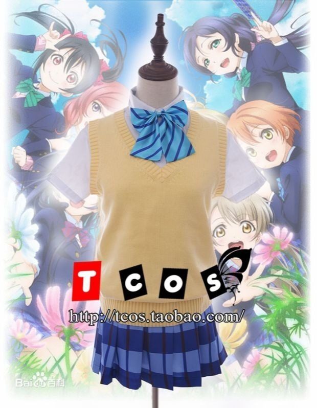 tcos家 lovelive夏季制服 love live 校服 cosplay衣服女装cos