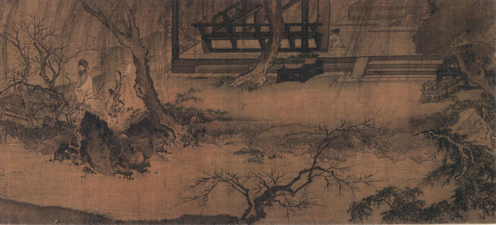 宋  马远 西园雅集图 绢本 设色 纵29.5 横302厘米 局部