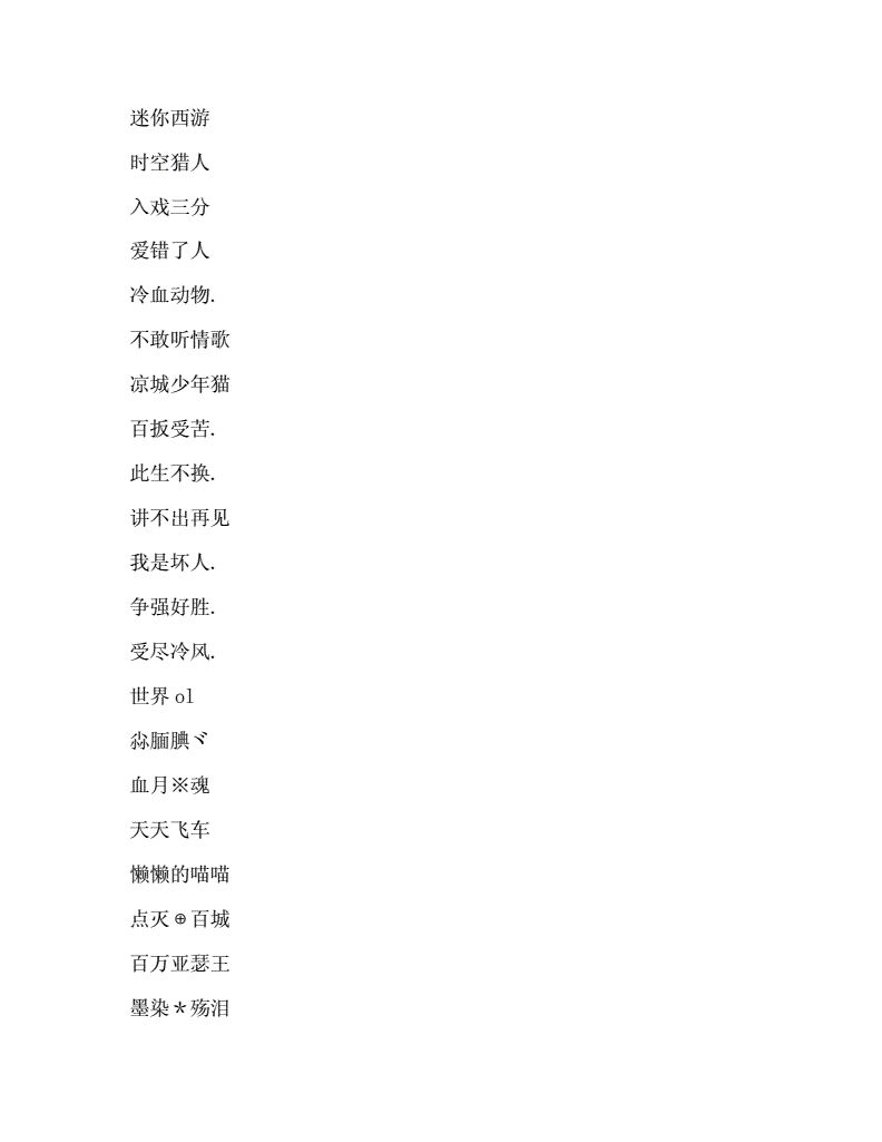 好听的微信名字.docx 8页