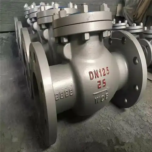 h44h25c铸钢旋启式法兰止回阀dn200卧式工业逆止阀门