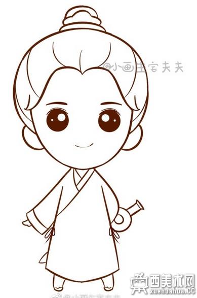 卡通鹿晗陈长生简笔画教程7q版鹿晗简笔画教程q版陈长生简笔画步骤图