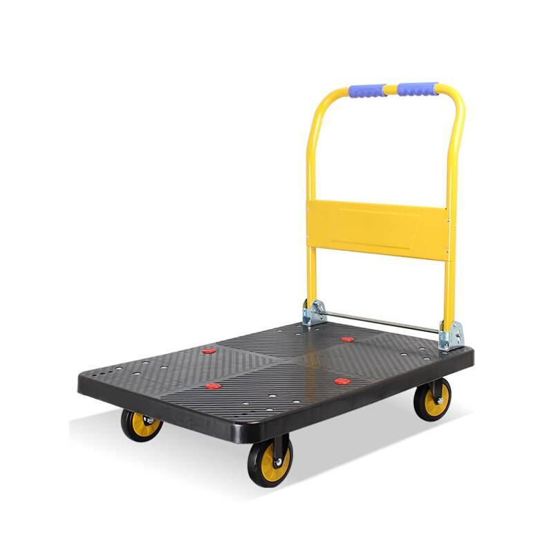 平板车推车货小推车四轮折叠手推车便携搬运车家用拖车轻便拉货车悍马