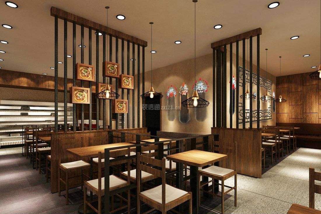 成都快餐店现代风格100平米装修效果图案例_成都世纪东升装饰装修设计