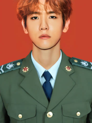 3月21日 11:44 来自 已编辑 修//边伯贤证件照    "56军92师新来的