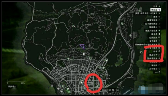 gta5车被扣押了之后,车被扣在警察局,打开地图找到载具扣押那个小白车