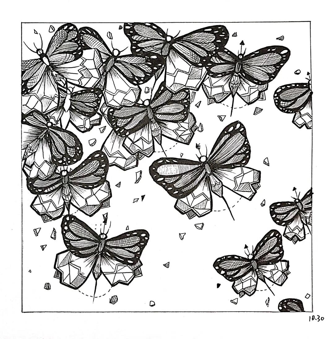 平面构成密集构成