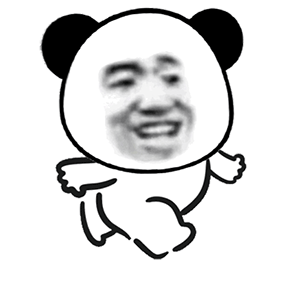 暴漫熊猫头逃跑动态搞怪逗gif动图_动态图_表情包下载_soogif