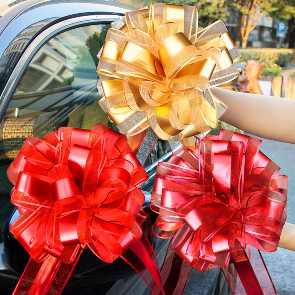 结婚婚车车队拉花装饰用品婚房布置蝴蝶结婚礼副车汽车丝带手拉花