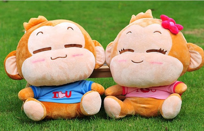 35厘米情侣悠嘻猴一对