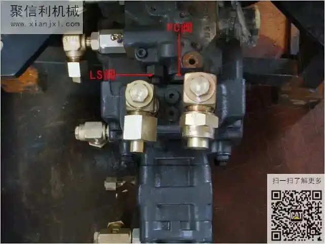小松pc56-7液压泵油路及电磁阀分布图解小松pc56-7液压泵油路及电磁阀