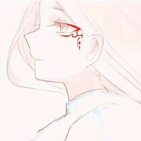 侧脸头像女生清新自然手绘【点击鼠标右键下载】