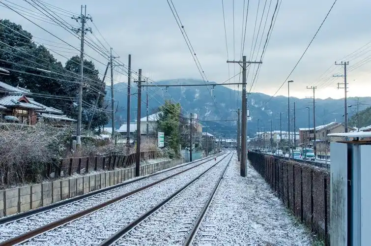交通工具火车铁路自然风景山电力线路railwaymountainspowerlines壁纸