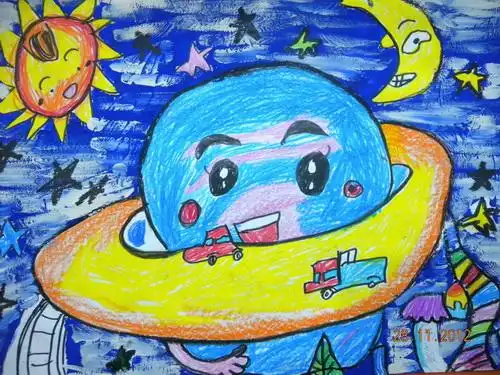 小小宇宙/少儿绘画作品/儿童画/网络美术馆_中国少儿美术教育网