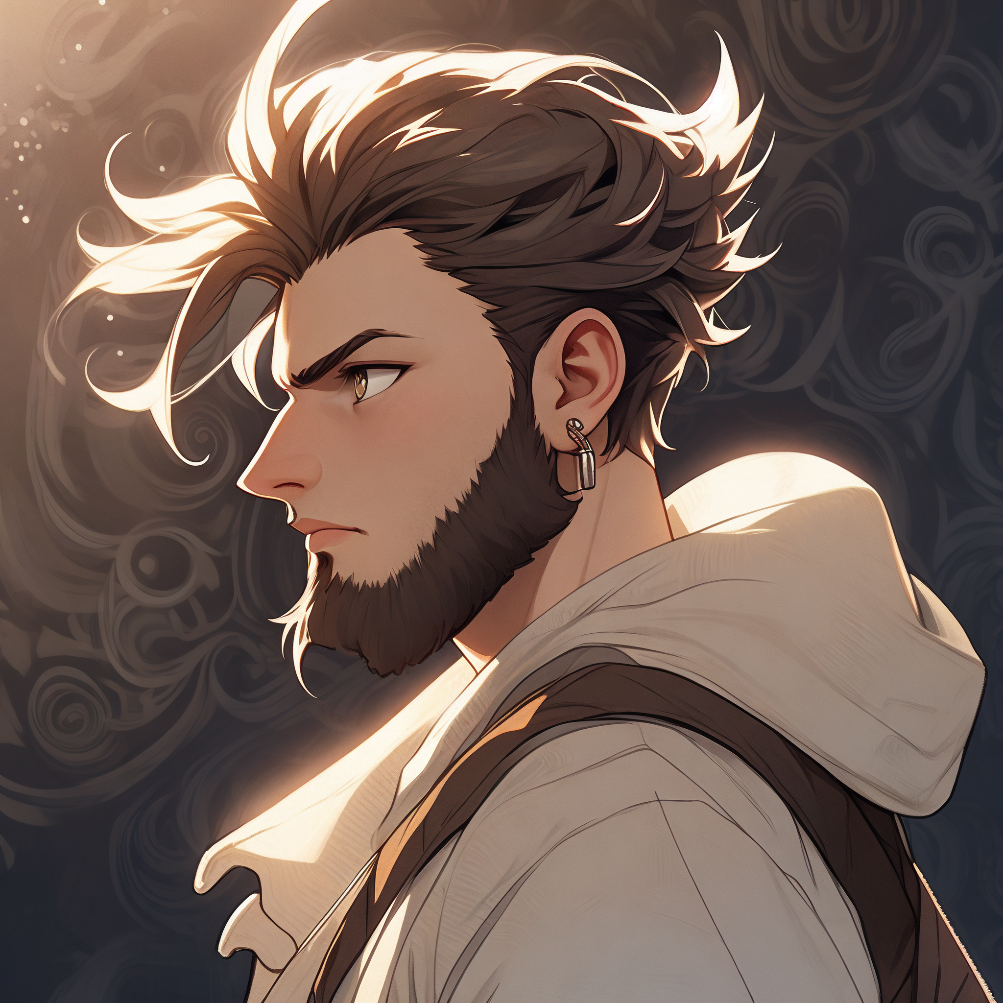 98 霸气胡子男头像精选 胡须是男人的魅力标志之一,它代表着力量与