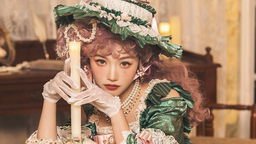 洛丽塔少女宫廷复古优雅写真,高清壁纸图片,大陆美女-回车桌面