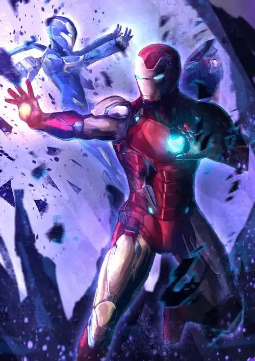 漫威钢铁侠p站高清插画图片