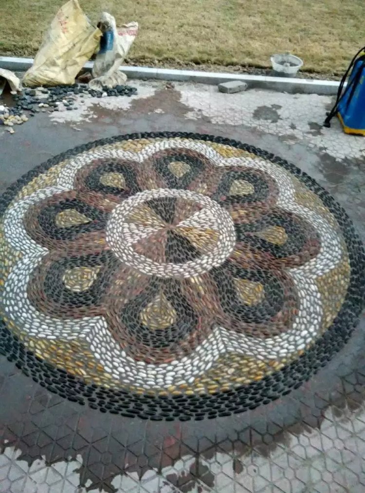 天然鹅卵石 艺术铺路铺地庭院园林造景雨花石 原石 鹅软暖石批发