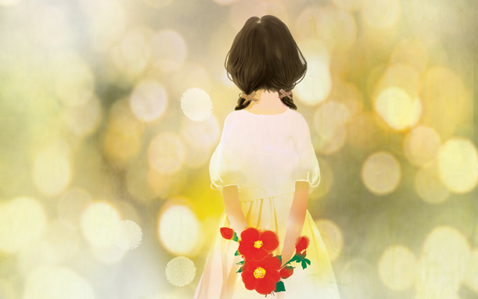 唯美意境小清新创意手绘插画高清桌面壁纸第一辑-卡通动漫-壁纸下载