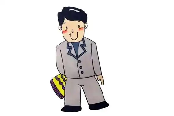 爸爸简笔画一步步教你画爸爸简笔画教程步骤图片大全