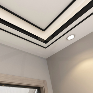 黑钛金不锈钢u型槽金属电视背景墙吊顶装饰线条钛合金太金条自粘