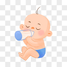 手绘卡通婴儿喝奶素材pngpsd手绘卡通喝奶女孩素材pngpsd手绘卡通美女