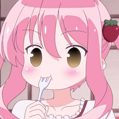 可爱的少女心草莓粉色系头像卡通版