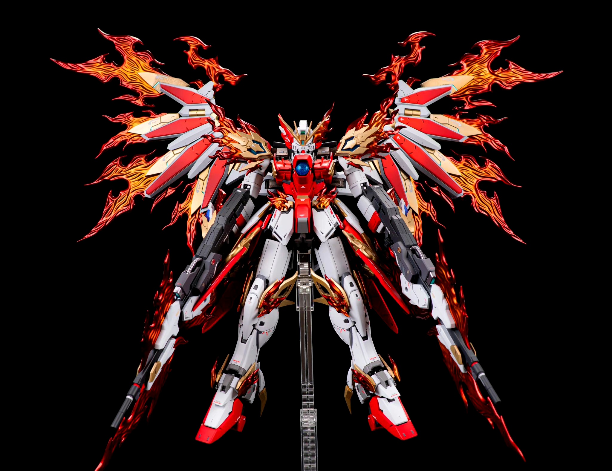 模型欣赏:mg飞翼零式高达改61炎凰