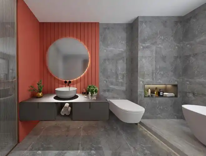 灰色卫生间装修效果