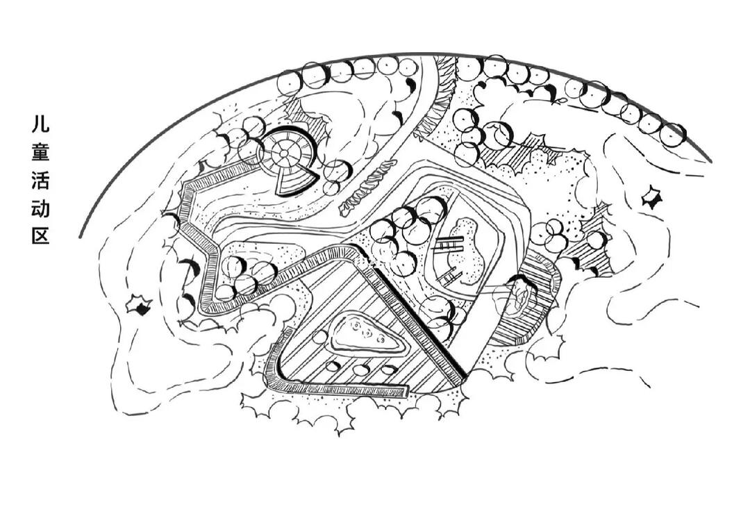 儿童活动区平面图临摹