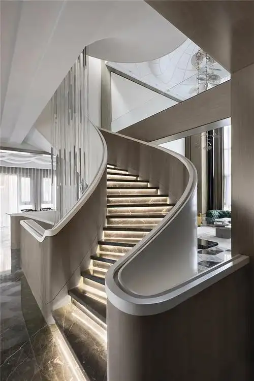 (别墅设计)#(旋转楼梯)#(现代别墅)