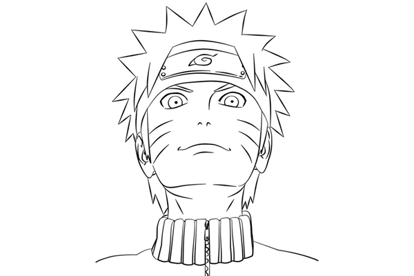 漩涡鸣人简笔画仙人模式