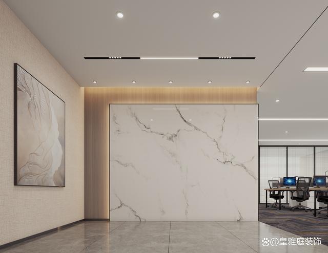 百张办公室装修设计前台造型设计背景形象墙效果图-赶紧收藏